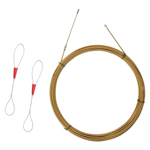 Image of Wire Lead Threading Device Cable Puller for Floor Conduit Ceiling Electrical|Electrical Wire Threading Device - 3-Layer Spring Steel Cable Puller - Universal Wire Insertion Tool for PVC