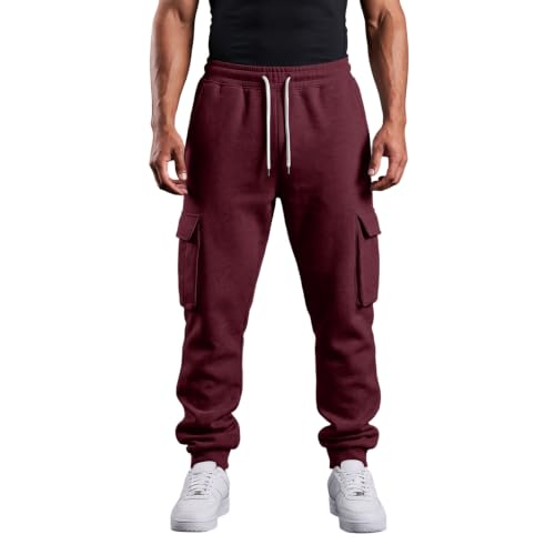 Cargo Pants for Men Baggy Drawstring High Waisted Joggers Cargo Joggers - image 3