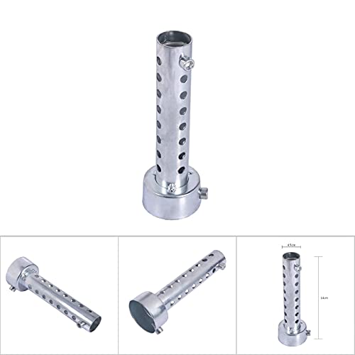 Silenciador Universal para Moto Insertos para Muffler Eliminador de Ruido Compatible con Tubos de Escape de 35mm 42mm y 45mm Baffle DB Killer Plateado para Motocicletas