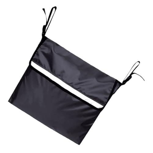 車椅子収納用ハンギングバッグ 車椅子 内部仕切りバッグ 車椅子 ポーチ 車椅子ポーチ ウォーカーアクセサリー 車椅子のバックパック 車用車いすキャリア ポリエステル Black FRCOLOR