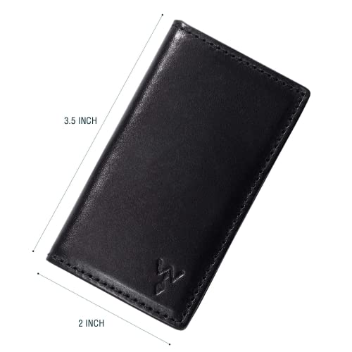 Assorted Power Stays Magnetic Collar Stays Travel Set By Würkin Stiffs | Black Leather Wallet Case | Gift For Men | As Seen On Shark Tank #TOP2