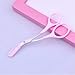 Eyebrow Scissors With Comb(Detachable)，Professional Precision Eyebrow Trimmer for Women，Non Slip Finger Grips Eyebrow Trimming Scissors，Men and Women Tool Makeup Beauty Accessories (pink)