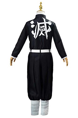 Kids Tanjiro Kamado Nezuko Giyuu Cosplay Kimono Outfit Japanese Suits Halloween Costume
