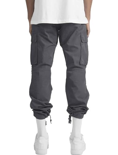 Whox Mens Cargo Pants Casual Outdoor Hiking Pants For Men Athletic Joggers Sweatpants Darkgrey thumb #3