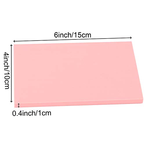 Image of ZOENHOU 20-Count 4 x 6 Inch Pink Soft Rubber Carving Blocks, Crafts Stamping Blanks, Linoleum Blocks for Printmaking