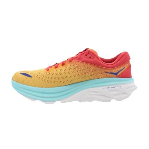 HOKA HOKA ONE ONE Mens Bondi 8 Textile Cerise Cloudless Trainers 10 US