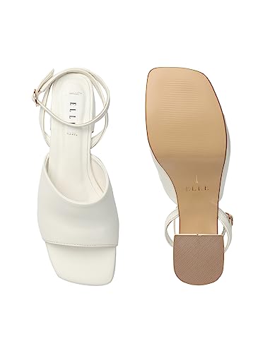 Image of ELLE Women's Block Heels Sandal with Ankle Strap
