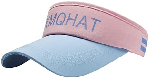 Sport Sun Visors Hat for Women Men Girl Tie Dye Adjustable Travel Cap Golf Tennis Running Summer Outdoor Quick Drying Washed Sun Hats for Women Black Visor Womens Top Hat Headband