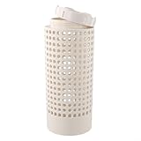 Kompostierbehälter aus PVC für den Garten, 30,5 x 15,2 x 15,2 cm, Kompoströhre mit sicherem Schraubdeckel und Ventilator für Küchenabfälle, Abfallverarbeitung im Freien in Hochbeeten oder kleinen