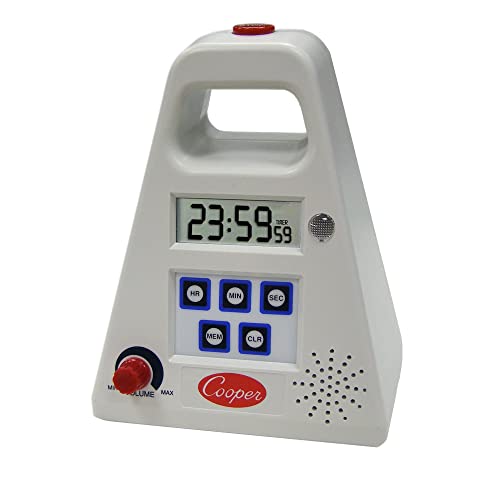 Cooper-Atkins FT24-0-3 Large Single Station Digital Kitchen Timer with Volume Control, 24 Hours Unit Range by Cooper-Atkins - Used condition - US$22.19