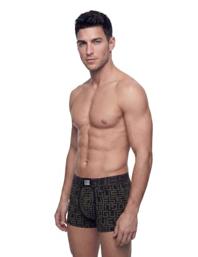 Guess Idol Boxer Trunk Pack para hombre en algodón elástico suave 5