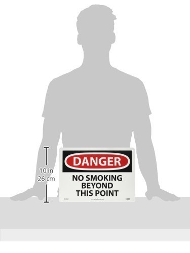 Panneau Danger No Smoking Beyond This Point pour sécuriser les zones à risque - 4