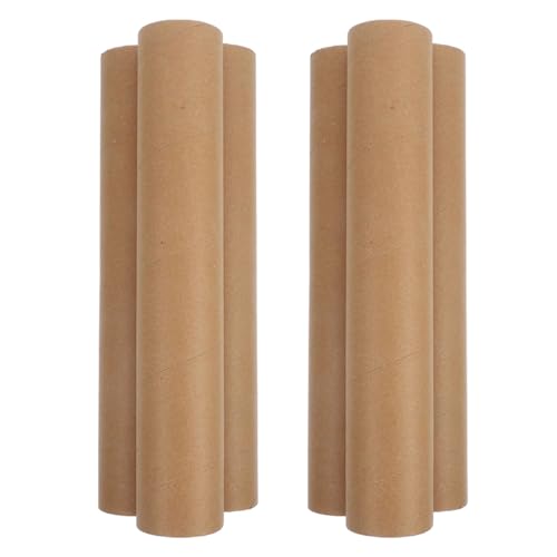Lurrose 6 Stück Braune Papierröhren Für Diy-projekte, Bastelpapierrollen Für Heimhandwerk Und Kunstaktivitäten, Pappröhren Für Scrapbooking Und Kreative Designs