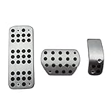 Pédale D'Accélérateur Pour Citroen C3 C4 / DS 3 4 6 DS3 DS4 DS6 Repose pieds À Gaz Plaque Protection Pédale Modifiée Pédales Couvre pédales Plaquettes Pédale Frein Pédales Car Pedal Covers(Automatic 3
