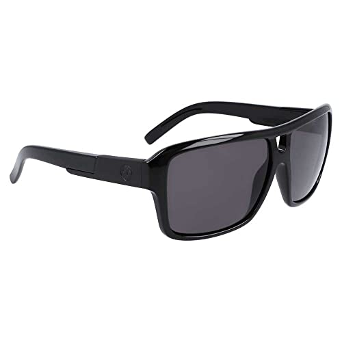 Dragon Mens The Jam Sunglasses - Shiny Black Frame | LL Smoke Polar Lens3