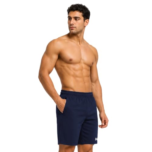 Image of NINQ Workout Half Pant for Man | Gym Shorts for Men with Drawstring Waist & 1 Zipper Pockets | Stylish Lightweight Shorts Pant for Men Sports