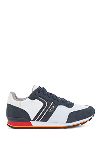 Boss Parkour_Runn_nymx2, Zapatillas para Hombre, Blanco (Open White 124), 39 EU