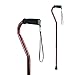 Carex Health Brands Offset Designer Cane, Red