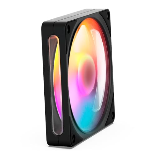 Image of NZXT F120 RGB - 120mm PWM RGB PC Case Fan, 8 LEDs - Black