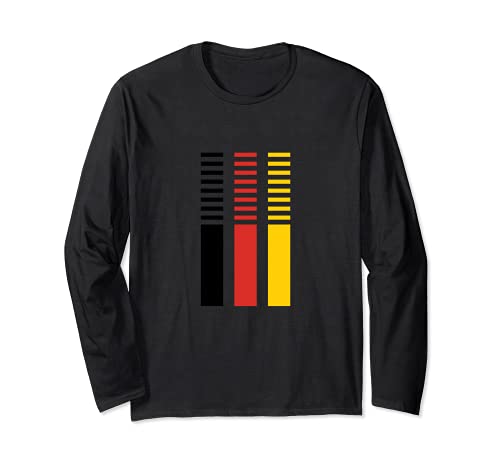 Flag Germany Long Sleeve T-Shirt, Black