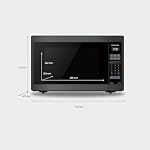 Four à micro-ondes Panasonic NNSC688SC Genius de taille moyenne 1200 W avec technologie Inverter, 7 menus de cuisson automatiques, verrouillage pour enfants, 1,3 pi³, Acier inoxydable noir