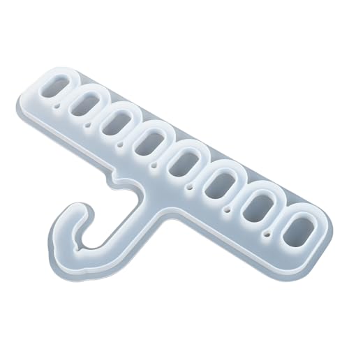 PRETYZOOM Molde de Silicona DIY para Gancho de Bufanda y Percha de Ropa, Molde Flexible para Manualidades Resina Epoxi, 8 Cavidades, Reutilizable y Fácil de Limpiar, Adecuado para Artesanía