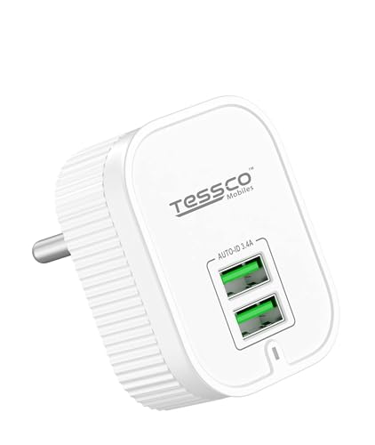 Image of 3 idea Imagine Create Print Tessco BC-210 Dual Port Fast Charge Universal Travel Wall Charger