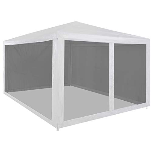 Nqyjm Carpa de Celebraciones Plegable con 4 Paredes de Malla 4x3 m pergolas de Jardin,Carpas para Exteriores para Reception,Fiesta,Camping,Festival,Cerveza