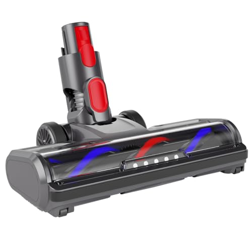 KENVOR Cepillo compatible con Dyson Aspiradora V7, V8, V10, V11, V15, Cepillo de Cabezal de Repuesto para Dyson Accesorios con 5 Luces LED para Suelos Duros