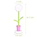 Uniwit Desk Lamp for Kids Sunflower LED Charging Table Lamp Support Eye Protection Small Desk Folding for Reading,Study and Office, Adjustable Brightness - Pink