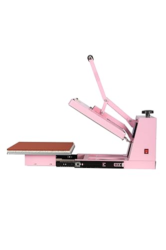 Heat Press Machine Digital Control 15"x15" Rosa miniatura 4