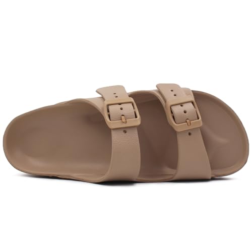 L LOUBIT Women's Platform Sandals with Arch Support Pillow Soft Adjustable Buckle Slides Lightweight Non-Slip Summer Beach Shoes3
