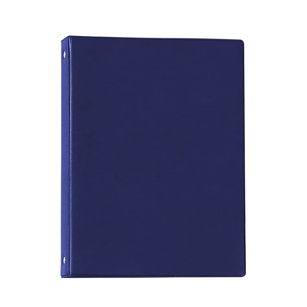 Favorit 100460567 Porta Biglietti da Visita 4 Anelli a D, H 25 mm, a 3 Tasche, Blu