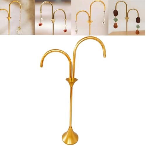 HHCLBYFA Earring Display for Vendors- Earring Holder for Selling- Earring Stands and Displays for Show- Metal Earring Organizer Show Rack- Jewelry Storage Hanging Shelf