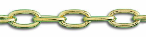 Chapuis LVBF20 Cadena soldada reforzada - Acero con acabado de latón - 24 kg - Diámetro 2 mm - Largo 2,5 m