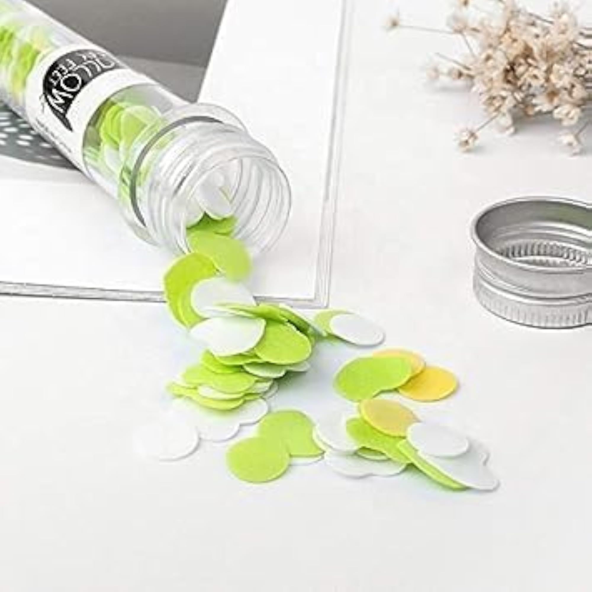 Mini Paper Soap Sheets in Tube Bottle, Flower Design Portable Soap