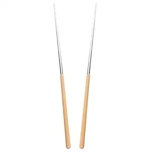 Luxshiny Stainless Steel Chopsticks Long Chopsticks Frying Cooking Chopsticks Foods Serving Chopsticks Hot Pot Chopsticks Public Chopsticks for Home Restaurant (40cm)