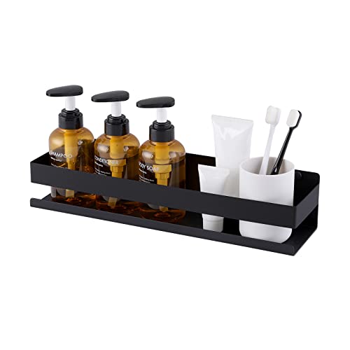 KES Shower Shelf, 15.7 Inches Bathroom Caddy for Shower, Shower Organizer Shower Storage, Stainless Steel Matte Black, BSC205S40B-BK
