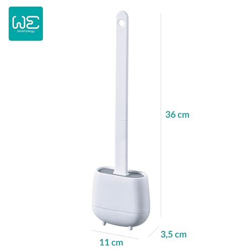 Image of WE 3 x Toilet Brush in TPR and Thermoplastic Rubber, White, Silicone, 36 Alto x 11 ancho x 3,5 Fondo