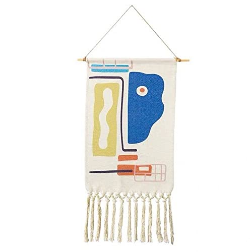 Tapisserie boho suspendu en tissu pour décoration de maison et compteur