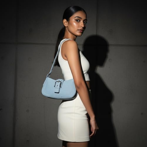 Image of Eco Right Denim Shoulder Bag for Women, Hand Bags for Girls Stylish, Women Handbags with Zipper Pocket