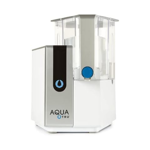 AquaTru Countertop Water Filter Purification System with Exclusive 4 - Stage Ultra Reverse Osmosis Technology (No Plumbing or Installation Required) | BPA Free Cover