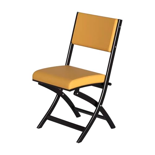 Chaise pliante en métal robuste, siège rembourré, cadre en acier empilable pour une utilisation en intérieur, rangement facile avec pieds anti-rayures, pas de montage nécessaire, design peu encombrant