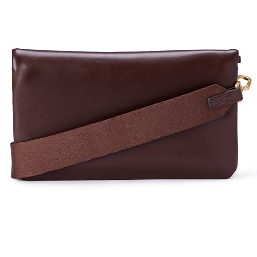 Amazon Essentials Womens Lightweight Clutch Crossbody Bag Burgundy One Size