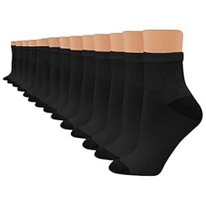 Hanes Women’s Cushioned Athletic Ankle Socks (10-Pack)