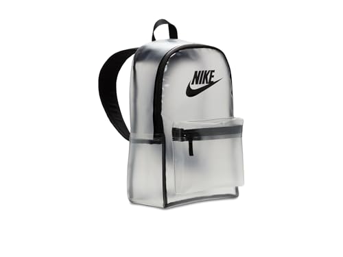 Nike Unisex Kids Heritage Crystal Backpack (25L) (Little Kid/Big Kid) Clear/Black/Black One Size - image 4
