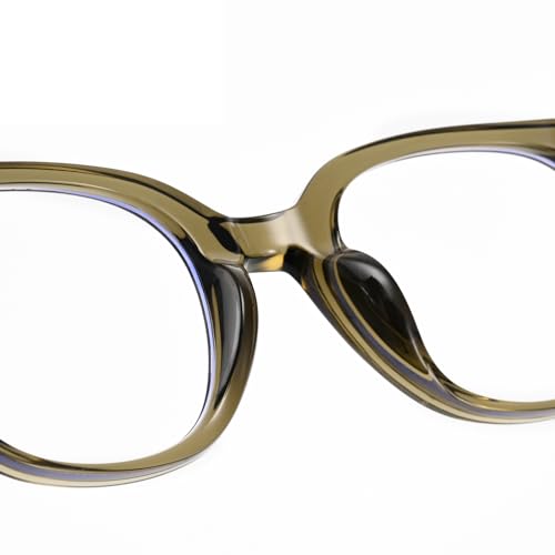 Image of Dollger Blue Light Blocking Glasses For Woman Men Thick Frame Square Computer BlueLight Glasses Clear Lens Non-Prescription
