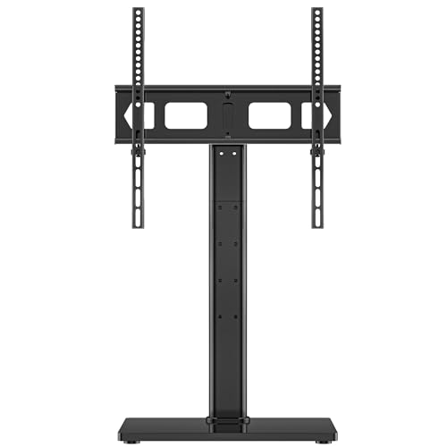 Image of XINLEI Universal Swivel TV Stand Base Table Top TV Stand for 23-70 Inch TVs 70 Degree Swivel, 6 Height Adjustable Tall Monitor Mount Stand, Max VESA 400x400mm,Holds up to 88lbs TS206