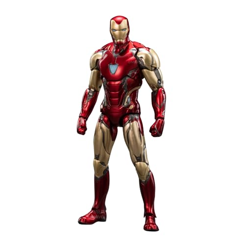 Image of ZD Toys Action Figure Collectible - 7 Inch Ironman Mk 85, Superheros Premium PVC Build Collectible, Interchangeable Accessories, Perfect for Gifting, Ages 15+ Years