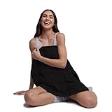 nodpod Body 6.5lb Patented Compact Weighted Blanket I Perfect for Relaxation, Sleeping & Travel l I Glass Bead Filled, Machine Washable (29' x 24') - Black Onyx